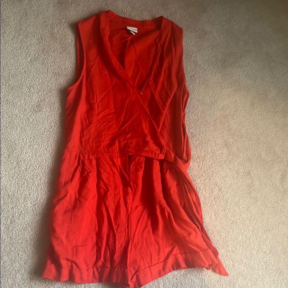 Sleeveless Red Romper